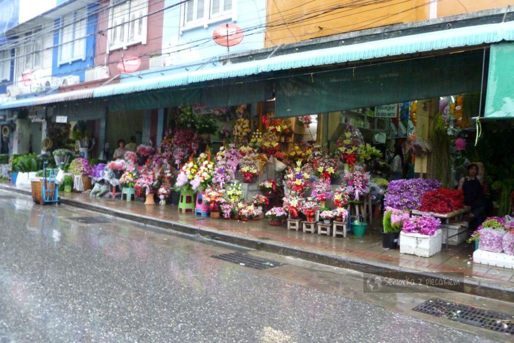 Targ kwiatowy w Bangkoku