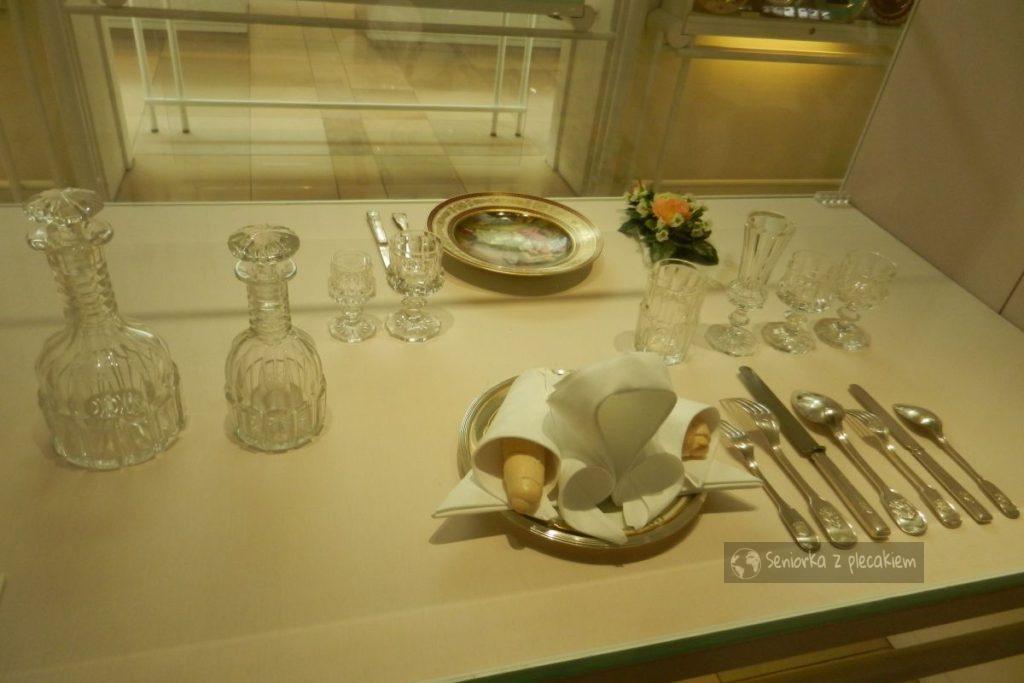 Nakrycie stołu w muzeum w Hofburgu